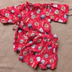 95 アンパンマン 甚平 女の子 男の子 キッズ 浴衣 夏祭り