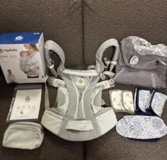 新品未使用】Ergobaby 抱っこ紐 グレー 収納ポーチ付き - メルカリ