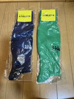 ATHLETA サッカーソックス2本 【未使用品】
