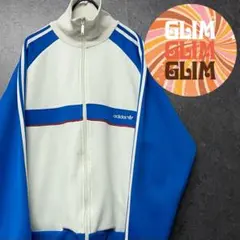 US古着◆アディダス トレフォイルロゴ刺繍トラックジャケット メンズ2XL