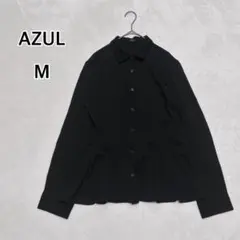美品 AZUL ブラック 長袖シャツ M カジュアル レディ―ス i5903のサムネイル