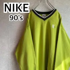 人気古着 NIKE 銀タグ 90s スウェットトレーナー 刺繍ロゴ レアカラー