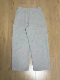 UNIQLO:C スウェットワイドパンツ グレー (L)
