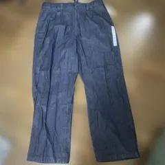 GU デニムツータック　バギースラックス　XXL