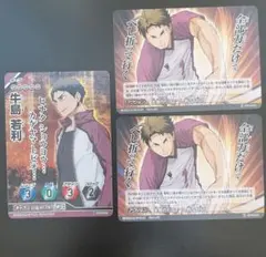 ハイキュー バボカ 牛島若利 カードセット 3枚