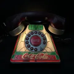 未使用品★コカ・コーラ /ティファニーステンドグラススタイル / 電話機★