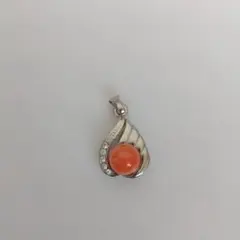 シルバー 珊瑚チャームのみ