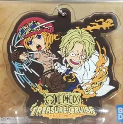 ONE PIECE コアラ＆サボ ラバーマスコット キーホルダー