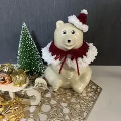 しろくま貯金箱　帽子&ストール2点セット ①