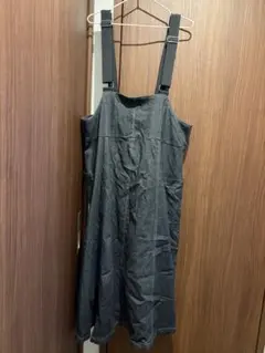 ダークグレー キャミワンピース デニム風