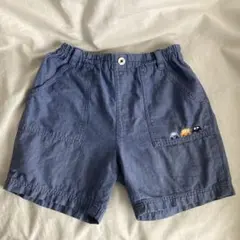 familiar ショートパンツ　100　車　 薄デニム　半ズボン