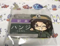 激レア　進撃の巨人 ハンジ 駅コスプレ　まるかく缶バッジ