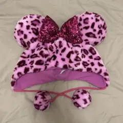 ファンキャップ ミニーヒョウ柄