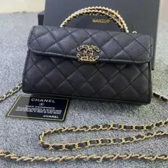 CHANEL ノベルティ ブラック キルティングバッグ - メルカリ