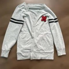 ミッキー ミニー プリント カーディガン