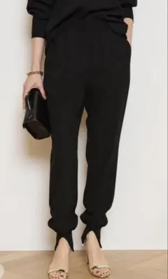 ANAYI ストレッチサテンカーゴパンツ ネイビー 36 - メルカリ