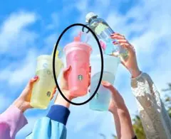 【ベアリスタ付】スタバ タンブラー 赤 2025 ストローキャップコールドカップ