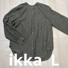 ikka イッカ　長袖　シャツ ポリエステル100% レディース　 Lのサムネイル