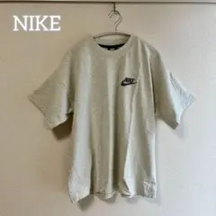 NIKE Tシャツ グレー ロゴ刺繍のサムネイル
