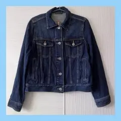 GUダークブルー デニムジャケット【試着のみ】