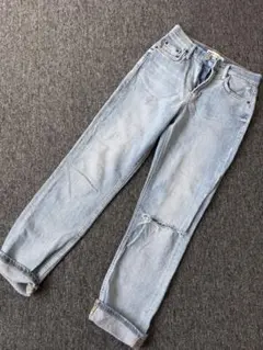 ZARA レディース デニムパンツ ライトブルー EUR34