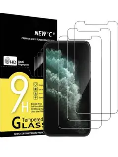 3枚 iPhone 14 Pro 用 強化ガラス液晶保護フィルム 9H硬度