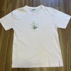 FOR&EVER 刺繍 半袖Tシャツ 薄いピンク Sのサムネイル