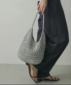 アーバンリサーチ★ハンドバッグ メタリックヤーンバッグ