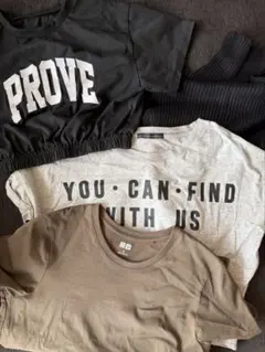 Tシャツ３枚　ニット1枚セット　S/M