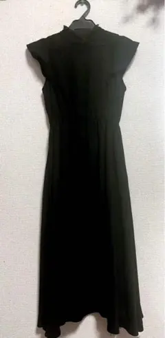 ブラックキャミワンピース レース付き（裏地あり）