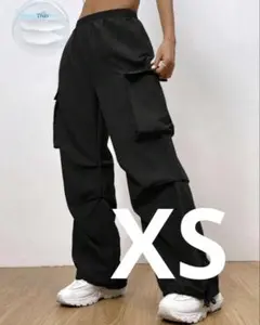 m*ᩚ様 SHEIN カーゴパンツ ブラック XSサイズ