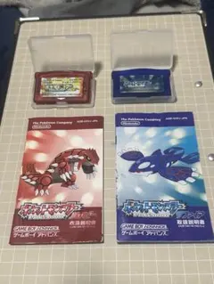 【動作確認画像アリ】ポケットモンスタールビー、サファイア、ソフト、取り扱い説明書
