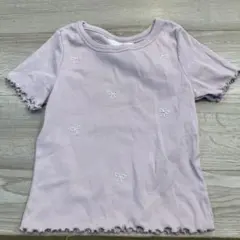 H&M キッズ リブ　リボン　Tシャツ 135/140cmのサムネイル