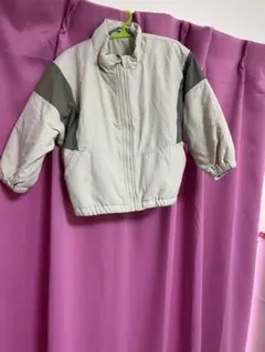 GU ジップアップジャケット 100サイズ ホワイト/グレー