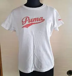 PUMA 半袖 Tシャツ ホワイト ロゴ Mサイズのサムネイル
