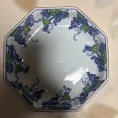 たち吉　八角形ぶどう模様皿5枚セット
