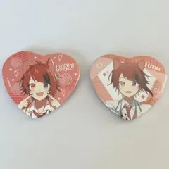 すとぷり 莉犬くん ハート型 缶バッジ いちご文化祭 7周年