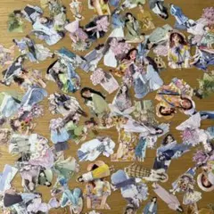 【C】人物ステッカー コラージュ素材 シール おすそ分け まとめ売り