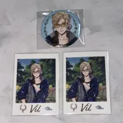 ツイステ展 ランダムカード コレクション 缶バッジ　ヴィル