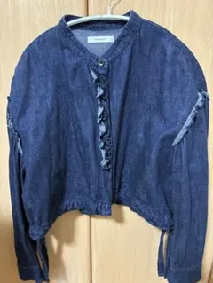 moussy（マウジー）DENIM FRILLED ブラウス