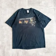 90's~ HOSTILE TAKEOVER ゲーム プリント Tシャツ tee