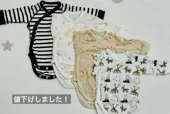 ユニクロ　ボディスーツ　肌着　60サイズ　4枚セット