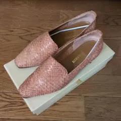 TRUSSARDI メッシュ ローファー パンプス　キャメル系　23.5cmのサムネイル