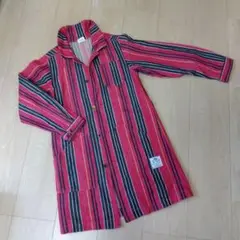 ストライプのシャツワンピース　美品140cm