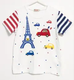 ミキハウス プッチー フランス 車 Tシャツ 110のサムネイル