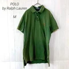 POLO by Ralph Lauren 半袖ポロシャツ　グリーン　M　刺繍ロゴ