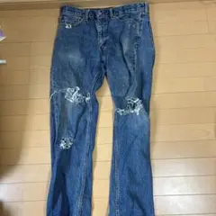 Levi's ダメージ加工 ブルージーンズ