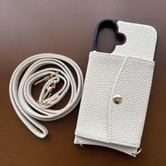 iPhone16 スマホカバー　ショルダーストラップ付き