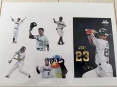 東京ヤクルトスワローズ　青木宣親　ステッカー&ポストカード