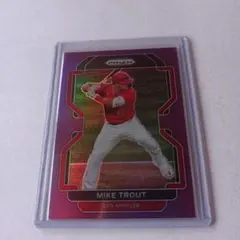2022 panini prizm mike trout purple ref